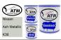 Preview: Nissan, Ash Metallic, K36: 1L Lackdose + 1L Klarlack + 500ml Härter - Set, von ATW Autoteile West.